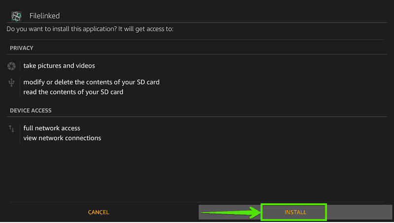 Select Install