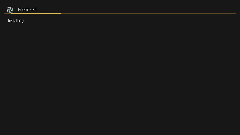 Filelinked is installing